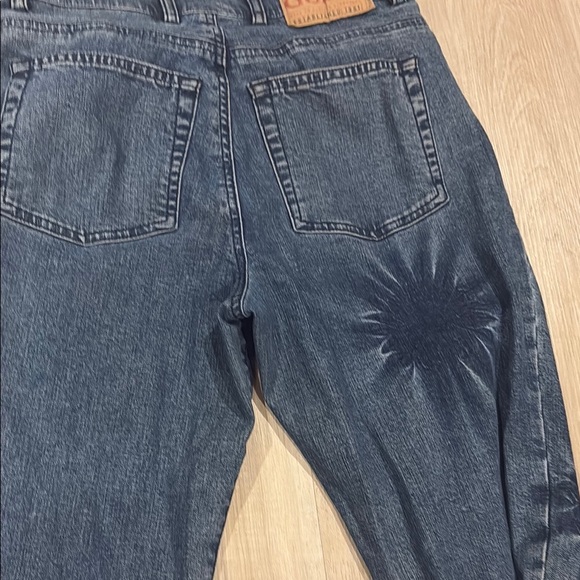 Guess by Marciano Blue Flare Wide Leg Jeans - Picture 7 of 9